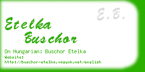 etelka buschor business card